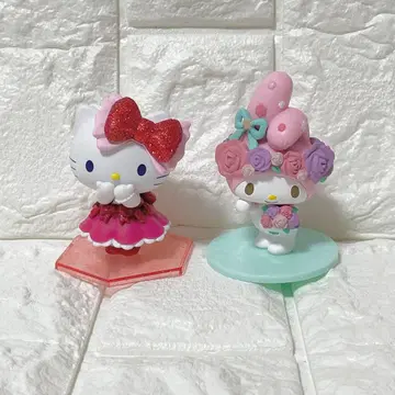 산리오 happy 복권 헬로키티 마이멜로디 피규어