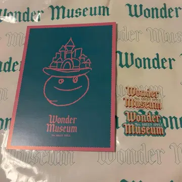 Wonder Museum 엽서 1장, 스티커 2장 세트