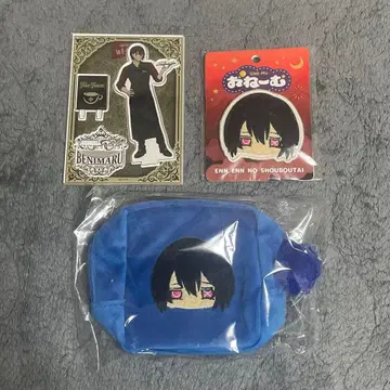 신몬 홍마루 아크릴 스탠드 파우치 배지