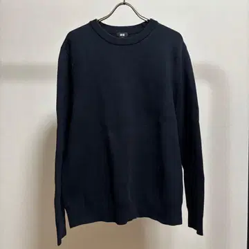 UNIQLO 메리노 크루넥 스웨터 NVY XL 사이즈