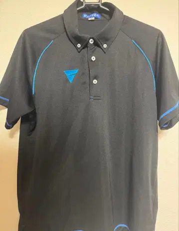 VICTAS V-PP215 블랙 피케 셔츠 M