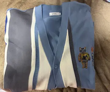 그라니프 아스트로캣 메쉬 스트라이프 니트 가디건 XL