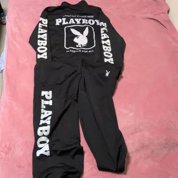 PLAYBOY 블랙 저지 셋업 3L
