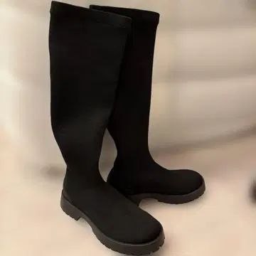 emmi eco 롱 니트 부츠 24 블랙