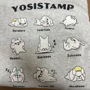 새상품 요시 스탬프 따뜻한 속기모 후드티 아크릴 스탠드 포함 LL