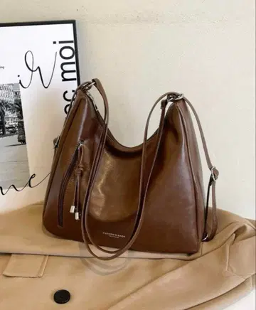 빈티지 스타일 멀티 숄더백 브라운 3way 백팩