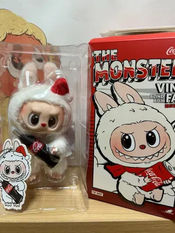 LABUBU 러브러브 봉제 인형 MONSTERS 코카콜라 병