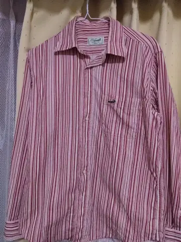 라코스테 빨간색 스트라이프 셔츠