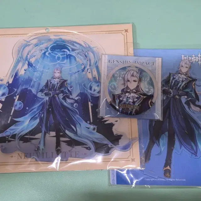 원신 느비예트 아크릴 스탠드 캔뱃지 일괄 처분 판매 양도