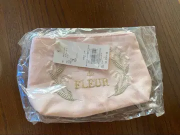 Maison de FLEUR 핑크 파우치 리본 플라워