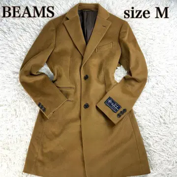 빔즈 x 발롬브로사 체스터 코트 M 카멜 캐시미어 혼방