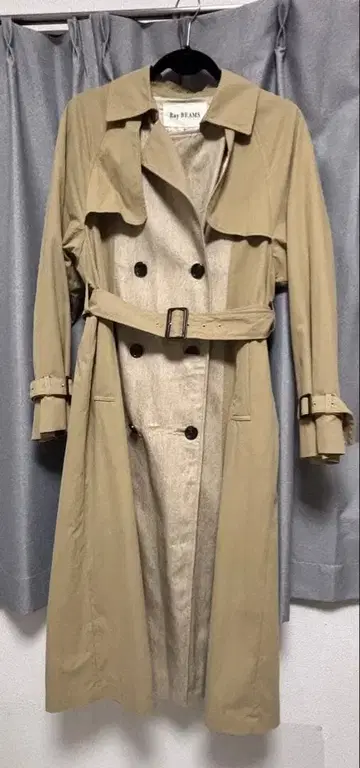 Ray BEAMS 베이지 트렌치코트