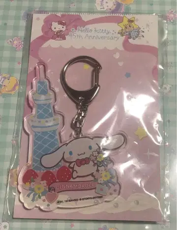 [ 익명 배송 ] 시나모롤 아크릴 키링 헬로키티 45주년