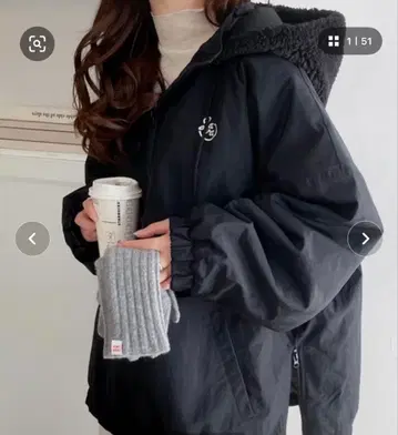 Java 콜라보 오버 사이즈 빅 풀오버 미디엄 사이즈