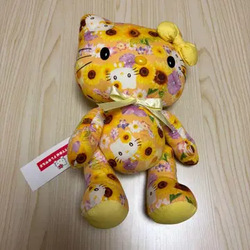 헬로키티 봉제 인형 해바라기 패턴 일본제