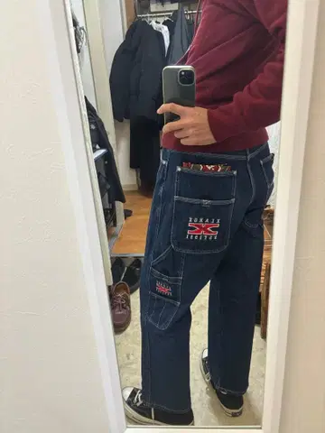 XLARGE 카고 팬츠 다크 블루