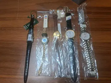 SYLVIERE 골드 팔찌 시계 세트