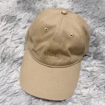 SNIDEL 베이지 코튼 캡