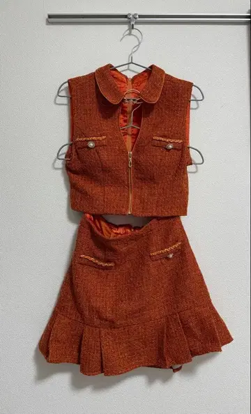 오렌지 트위드 셋업