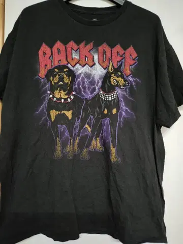 백오프 밴딩 T셔츠 구제 의류