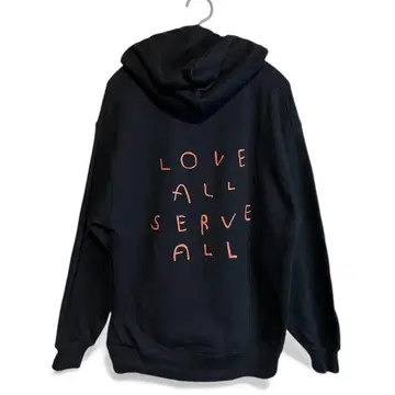 후지이 카제 LASA 후드티 블랙 레어템 여성 사이즈 XL