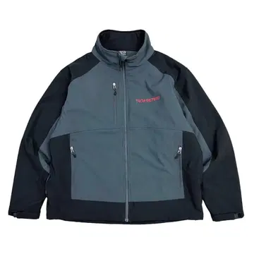 Y2K 빈티지 테크 자켓 기업 상품 폴리 나일론 충전솜 아우터