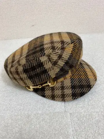 CA4LA 체크 홀스빗 헌팅 캡