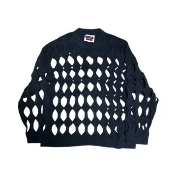 MAISON SPECIAL 메쉬 케이블 니트 스웨터 남성용 L 상당