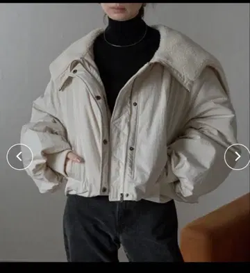 r. 충전솜 N2-B 자켓 아이보리 프리 사이즈