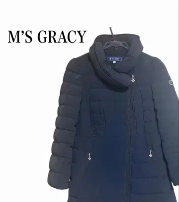 엠즈 그레이시 롱 다운 코트 네이비 사이즈 40