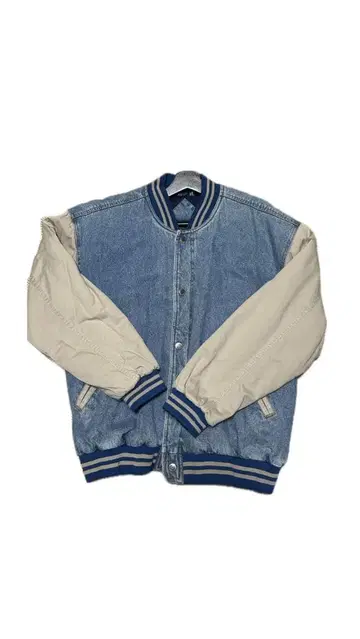 basic EDITIONS 바시티 자켓 M 사이즈 데님/베이지