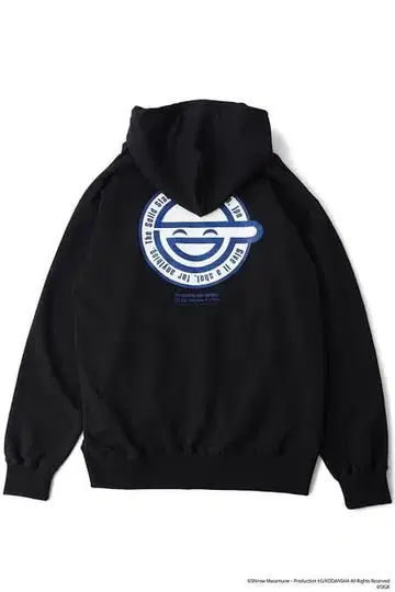 공각기동대 웃는 남자 콜라보 후드티 블랙