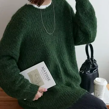 DISCOAT [WEB 한정판] 믹스 튜닉 풀오버