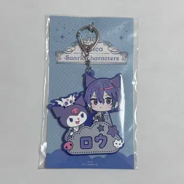 Dytica 산리오 이름표 러버 키링 코야나기 로우 쿠로미