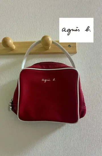agnes b. 레드 핸드백