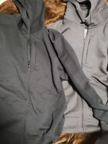 4XL 2장 세트 UNIQLO 드라이 스트레치 맨투맨 풀 집업 후드티