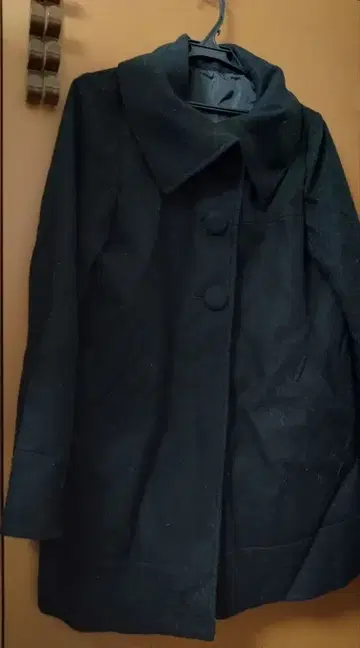 컴시즘 A라인 코트 블랙 여성용