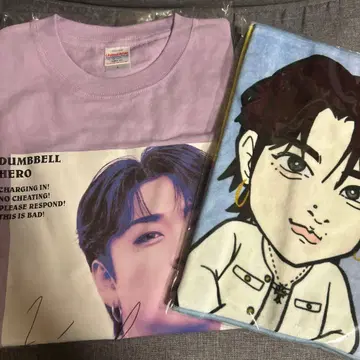 덤벨 HERO K 티셔츠 타월 세트