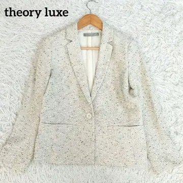 띠어리 럭스 테일러드 자켓 트위드 멜란지 패턴 40 L 상당 세레모니