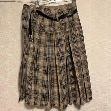 SLY 사이드 지퍼 플리츠 스커트