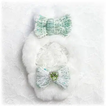 인형 옷 10cm~11cm 토끼 귀 토끼 옐로우 그린 민트 그린 트위드