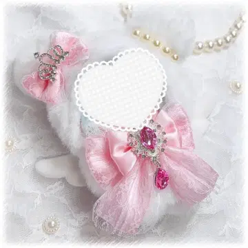 인형 옷 10cm~11cm 핑크 곰돌이 귀