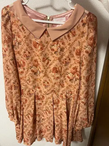 레어 LIZLISA 꽃무늬 튜닉 원피스 갸루 모리걸 00s