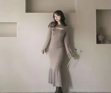 [택 포함 새상품]  니트 원피스 그레이지 andmary