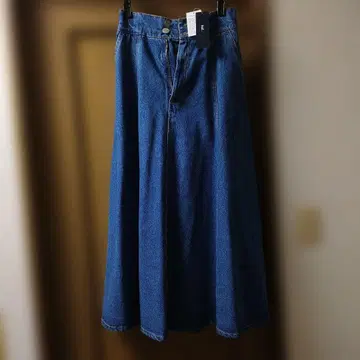 택 포함 새상품 라에프 데님 플레어 스커트