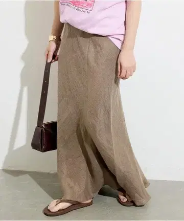 저널 스탠다드 2025SS 프렌치 린넨 도비 스커트