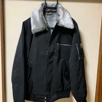 도라이치 도카점 파일럿 점퍼 보아 탈착 가능 블랙 L 사이즈