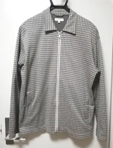 새상품급 뷰티앤유스 유나이티드 애로우즈 체크 지퍼 블루종