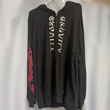 그래비티 풀 집업 후드티 블랙