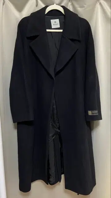 나노 유니버스 블랙 체스터 코트 롱 기장